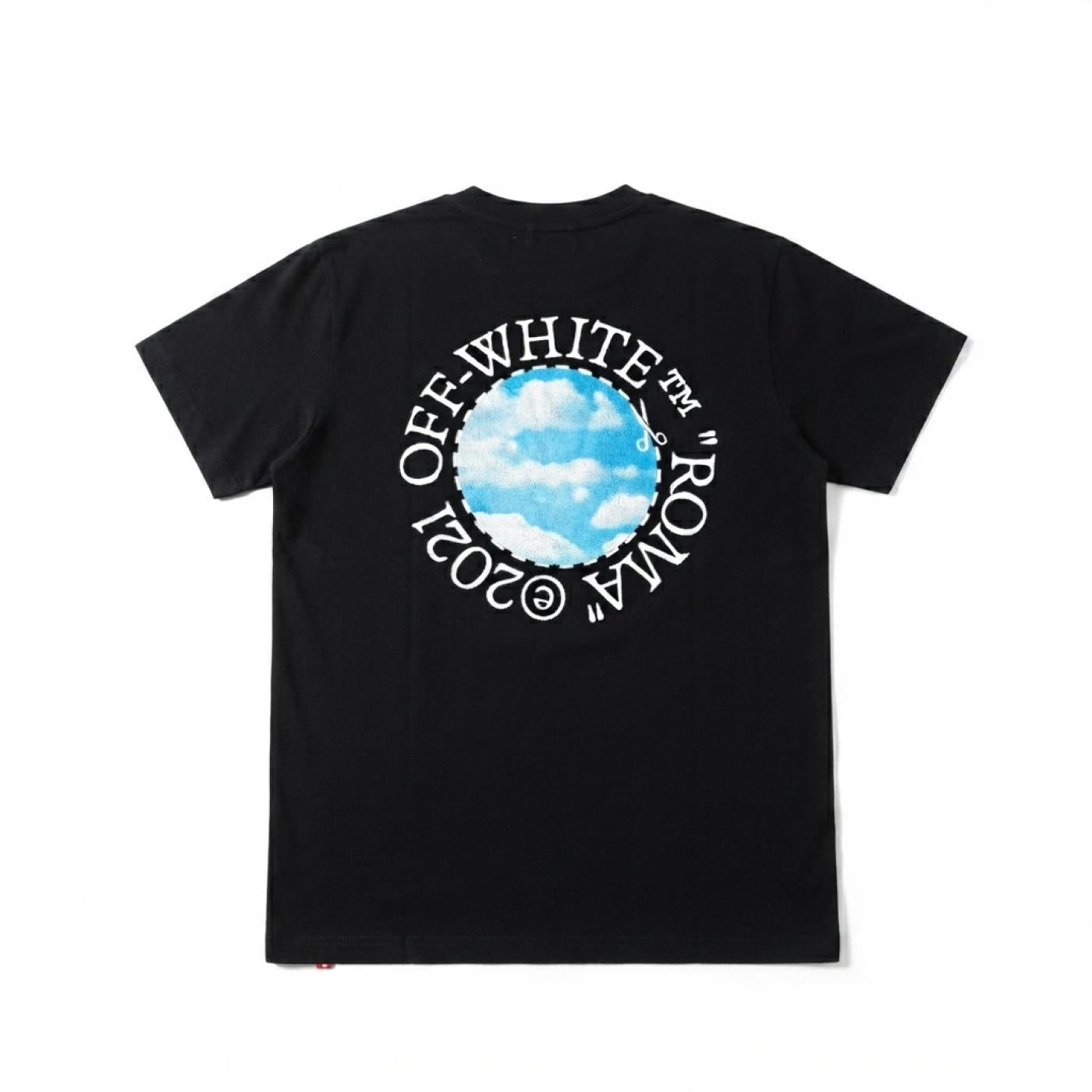 Off-White | Camiseta Clouds Slim S/S Black | Size XL