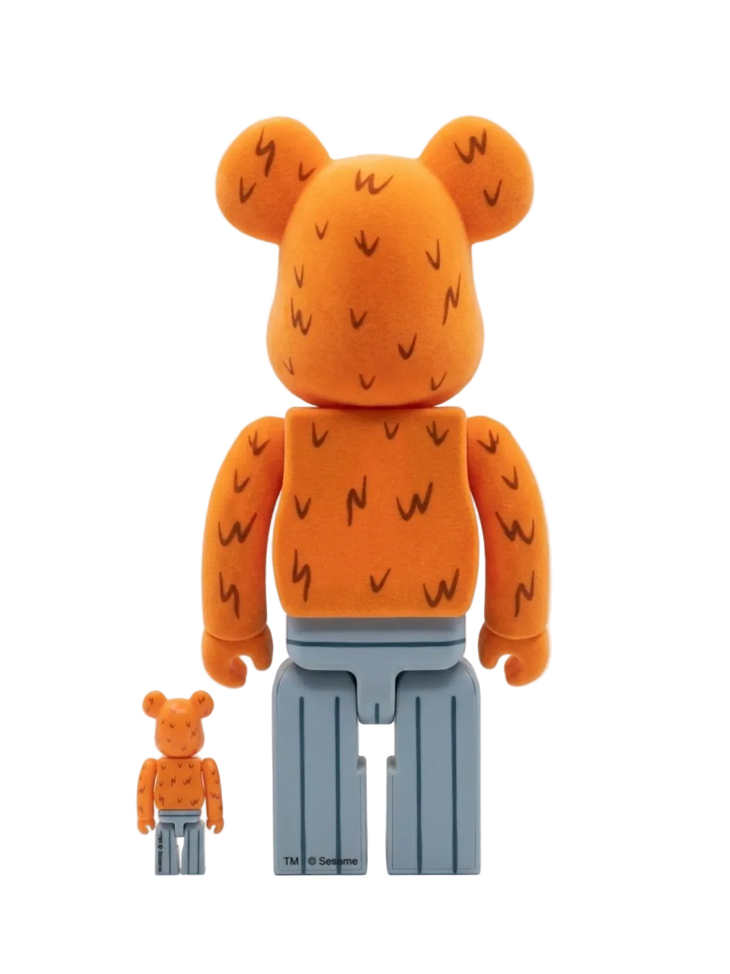 Bearbrick x Sesame Street Oscar the Grouch (The Original Orange Fur Ver.)