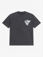 Allsaints Mysteries Oversized Graphic T-Shirt Washed Black - L