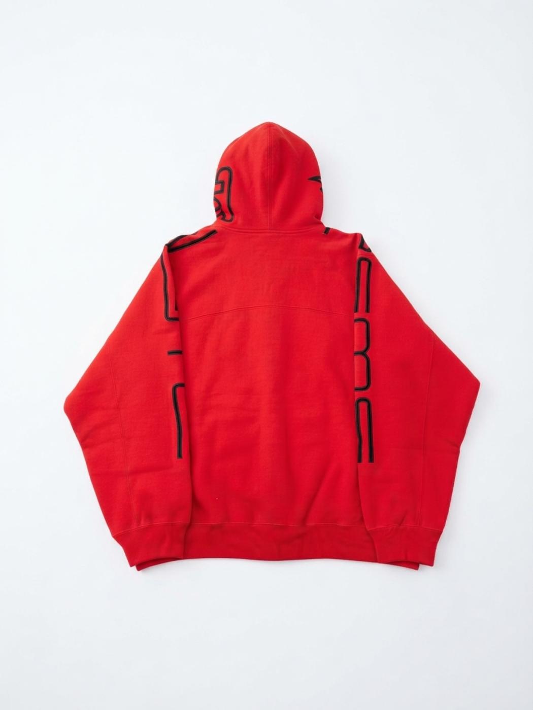 Supreme Connect Zip Up Hooded Sweatshirt Shop Red