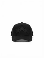 Amiri | 3 Star Trucker Hat | Black