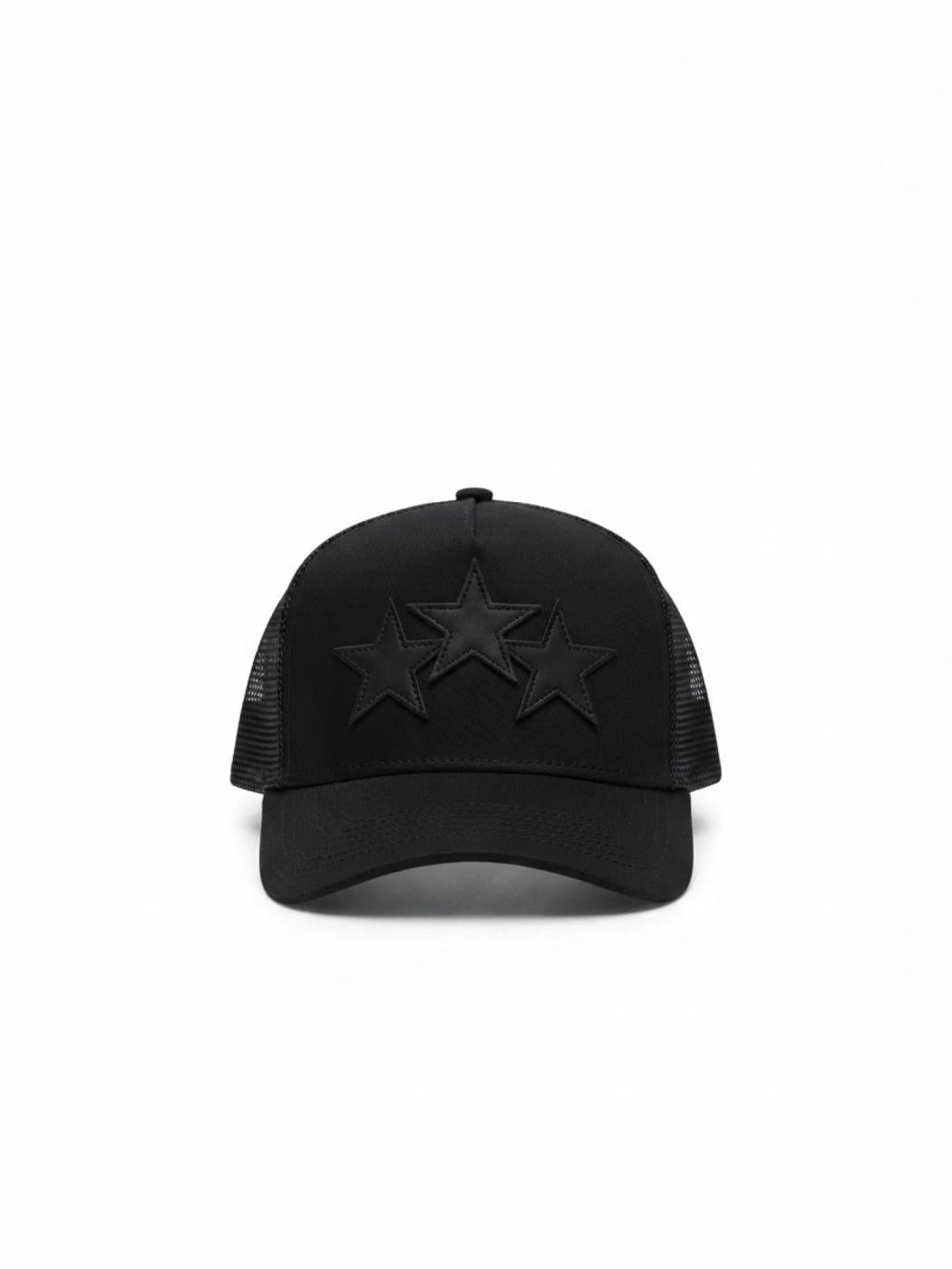 Amiri | 3 Star Trucker Hat | Black
