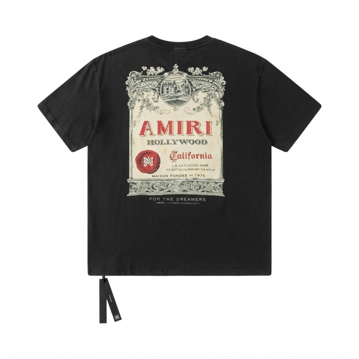Amiri Black Chateau Stamp T-Shirt Black
