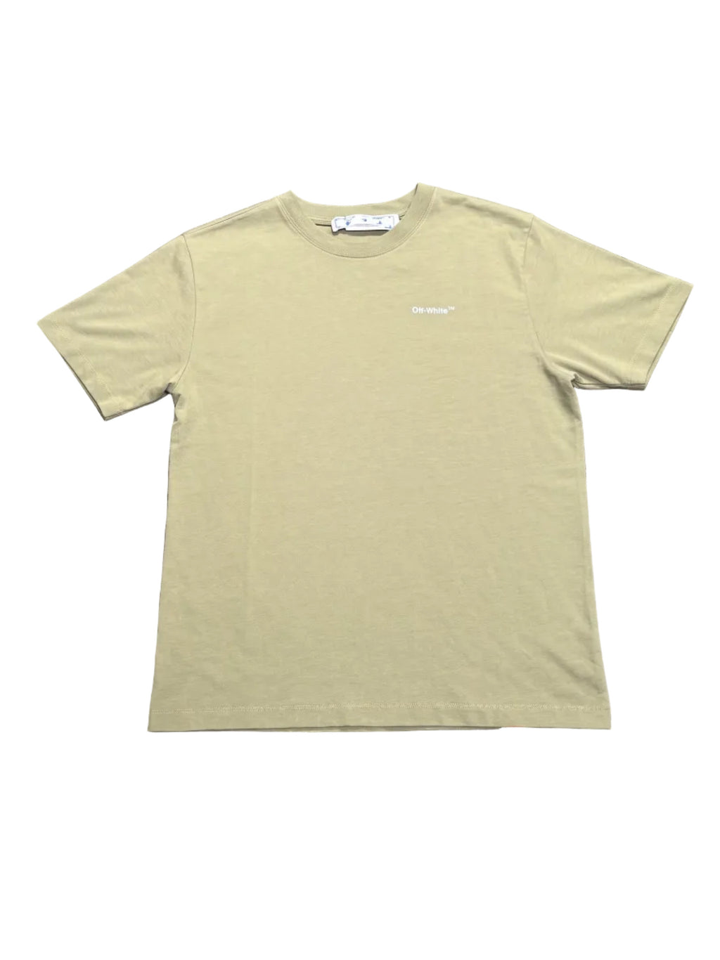 Off-White Wave Diag Print Slim Fit T-Shirt Green/White