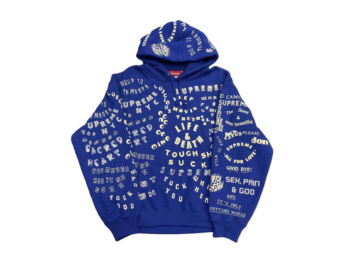 Supreme Too Deadly Sweatshirt Blue