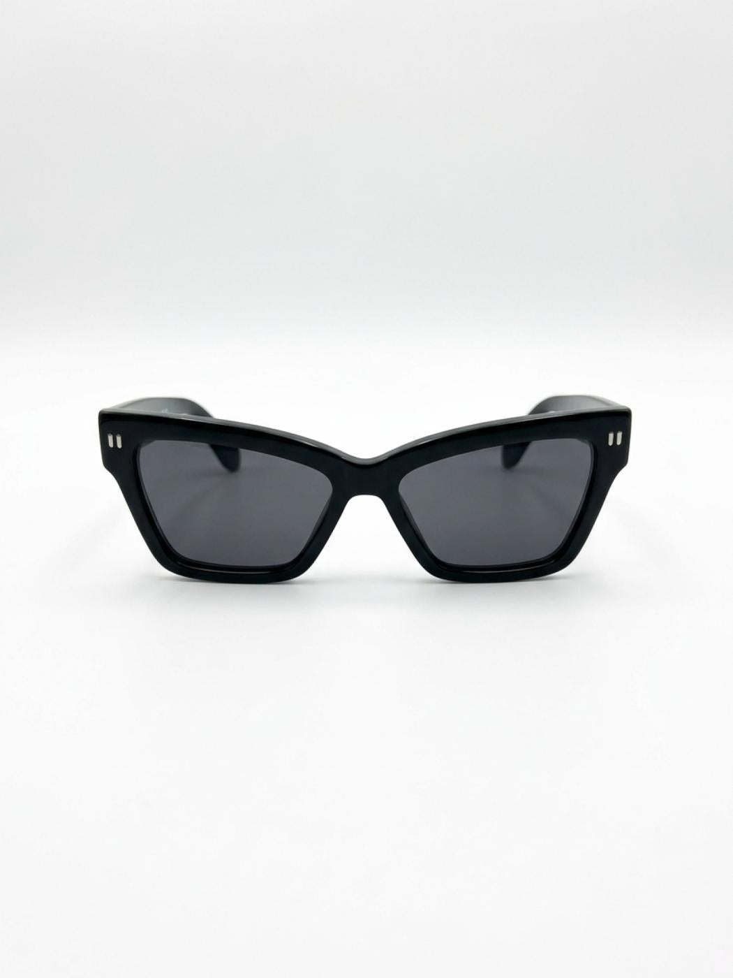 Off-White | Cincinnati Square Sunglasses | Black/Dark Grey (OERI110S24PLA0011007-FR)