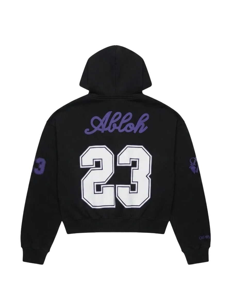 Off-White Hoodie Football Over Black