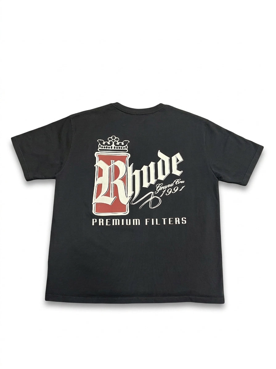 Rhude Fumar 91 Tee Vintage Black