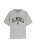 Palm Angels College Palm Slim Tee Grey Melange