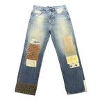 Amiri MA Quad Straight-Leg Distressed Jeans Blue