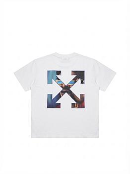 Off-White Barber Arrow Skate Tee White Serenit