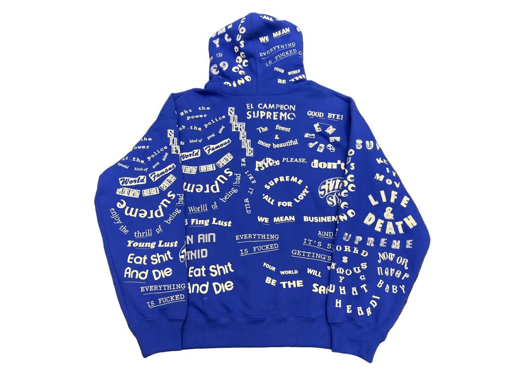 Supreme Too Deadly Sweatshirt Blue