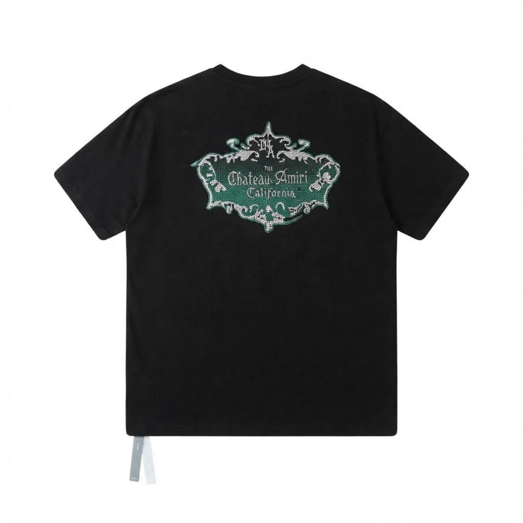 Amiri Black Chateau Crest Oversized T-shirt Amiri Back