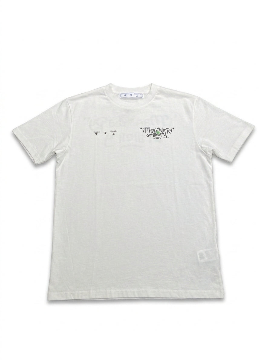 Off White Imaginary TV Regular Tee Optical White