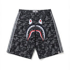 Adidas x Bape Camo Jacquard Shark Denim Jorts Black