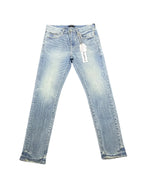Purple Brand P005 Vintage Aged Straight Leg Jeans Mid Indigo