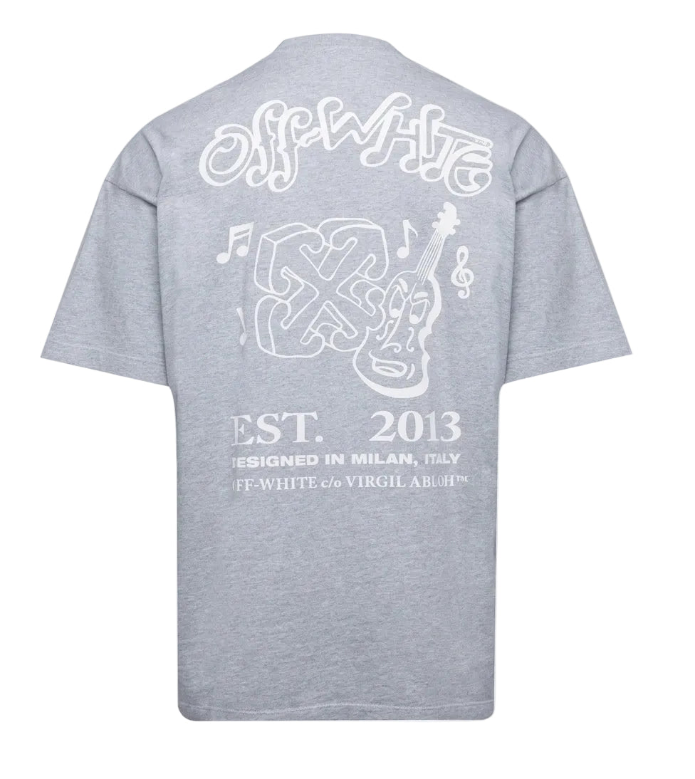 Off-White Music Over Tee Grey
