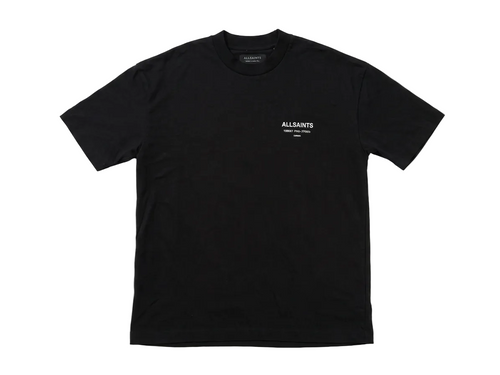 AllSaints Underground Oversized Crew Neck T-Shirt Black