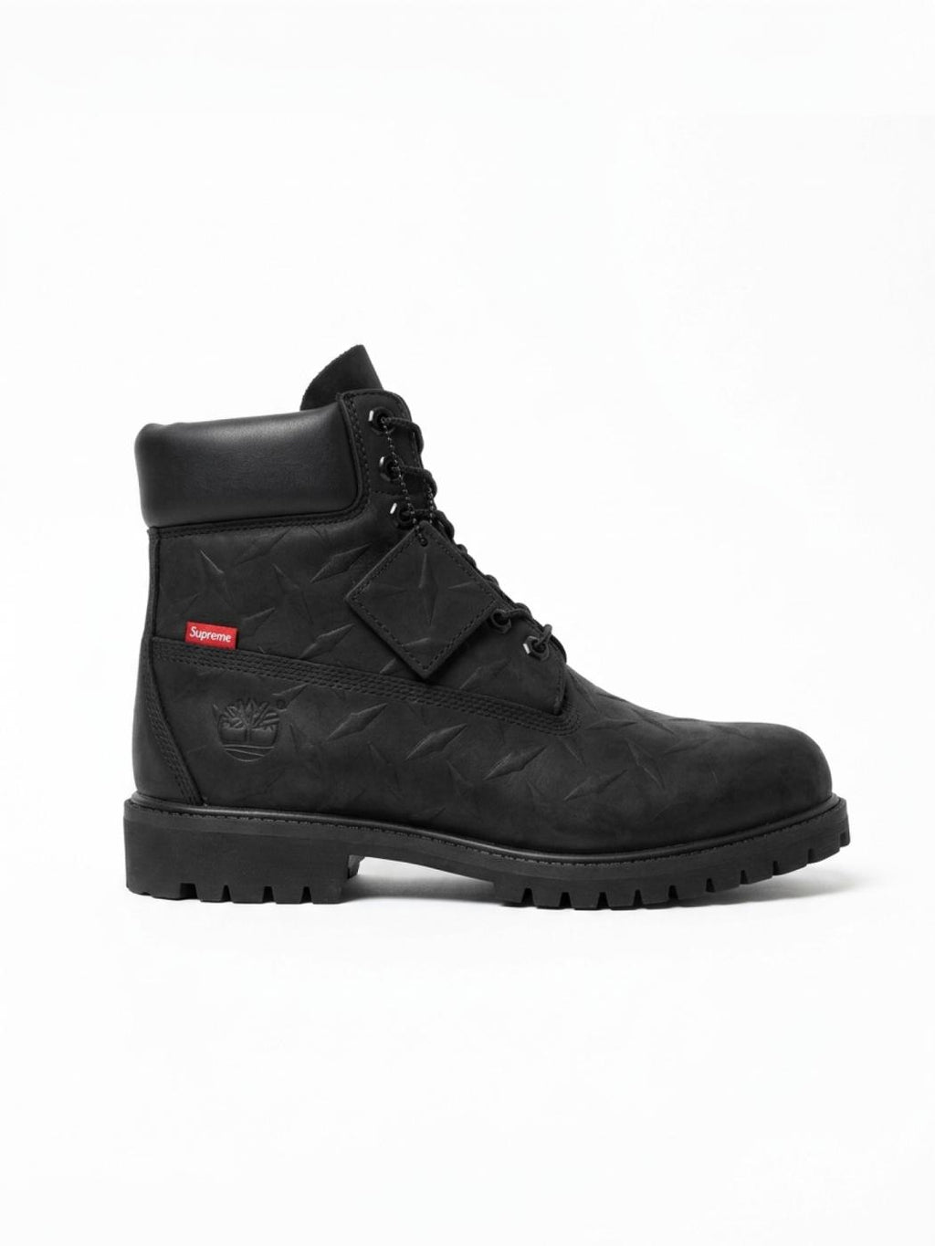 Supreme x Timberland 6" Premium Waterproof Boot Supreme Diamond Plate Black