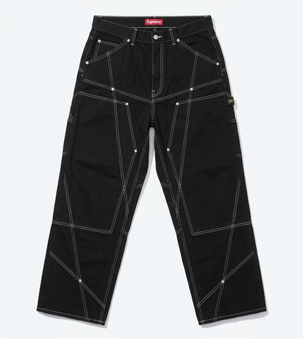 Supreme Paneled Double Knee Painter Pant Black