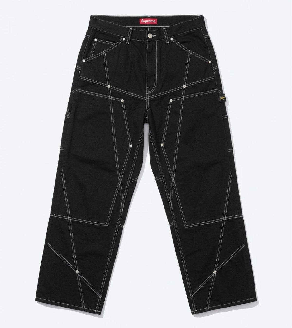 Supreme Paneled Double Knee Painter Pant Black