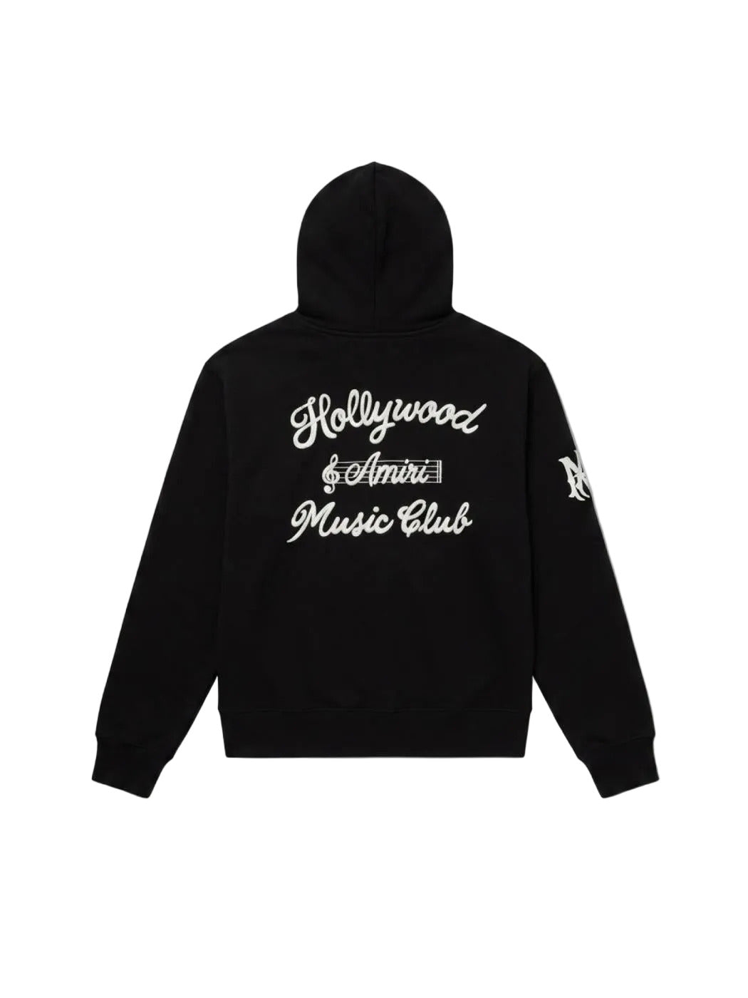 Amiri Music Club Zip Up Hoodie Black