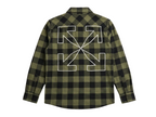 Off White Arrow Flannel Shirt Black/Green