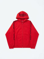Supreme Connect Zip Up Hooded Sweatshirt Shop Red