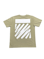 Off-White Wave Diag Print Slim Fit T-Shirt Green/White