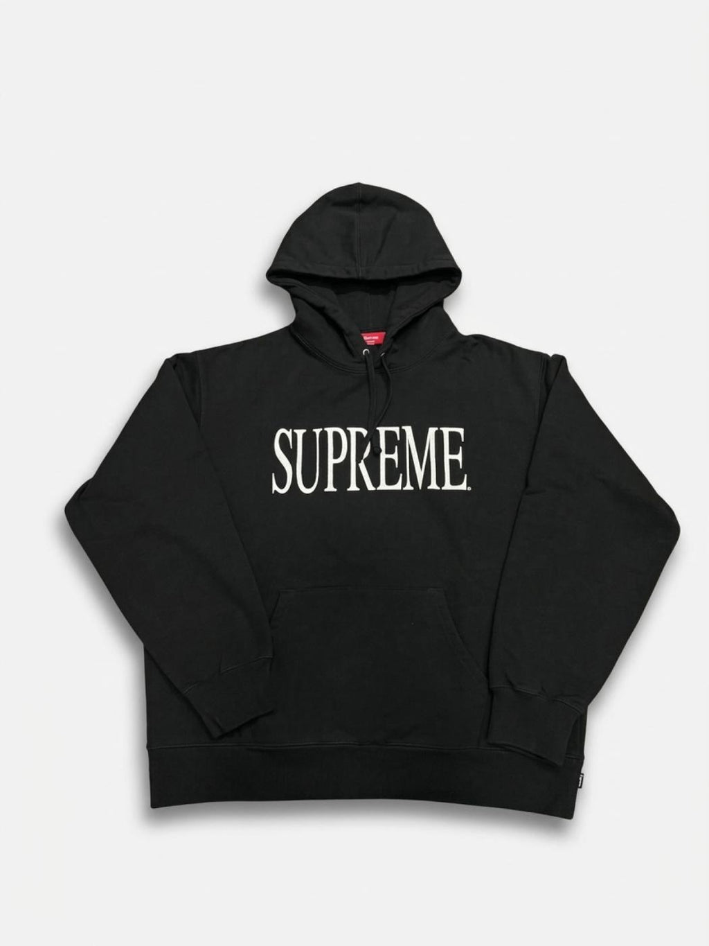 Supreme Capital Hooded Sweatshirt (FW26) Black