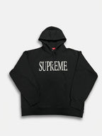 Supreme Capital Hooded Sweatshirt (FW26) Black