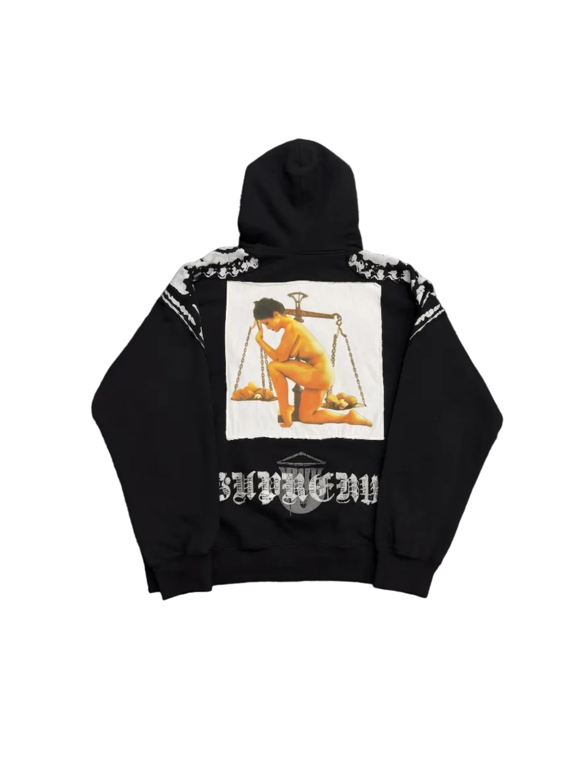 Supreme Wings Zip Up Hooded Sweatshirt Black