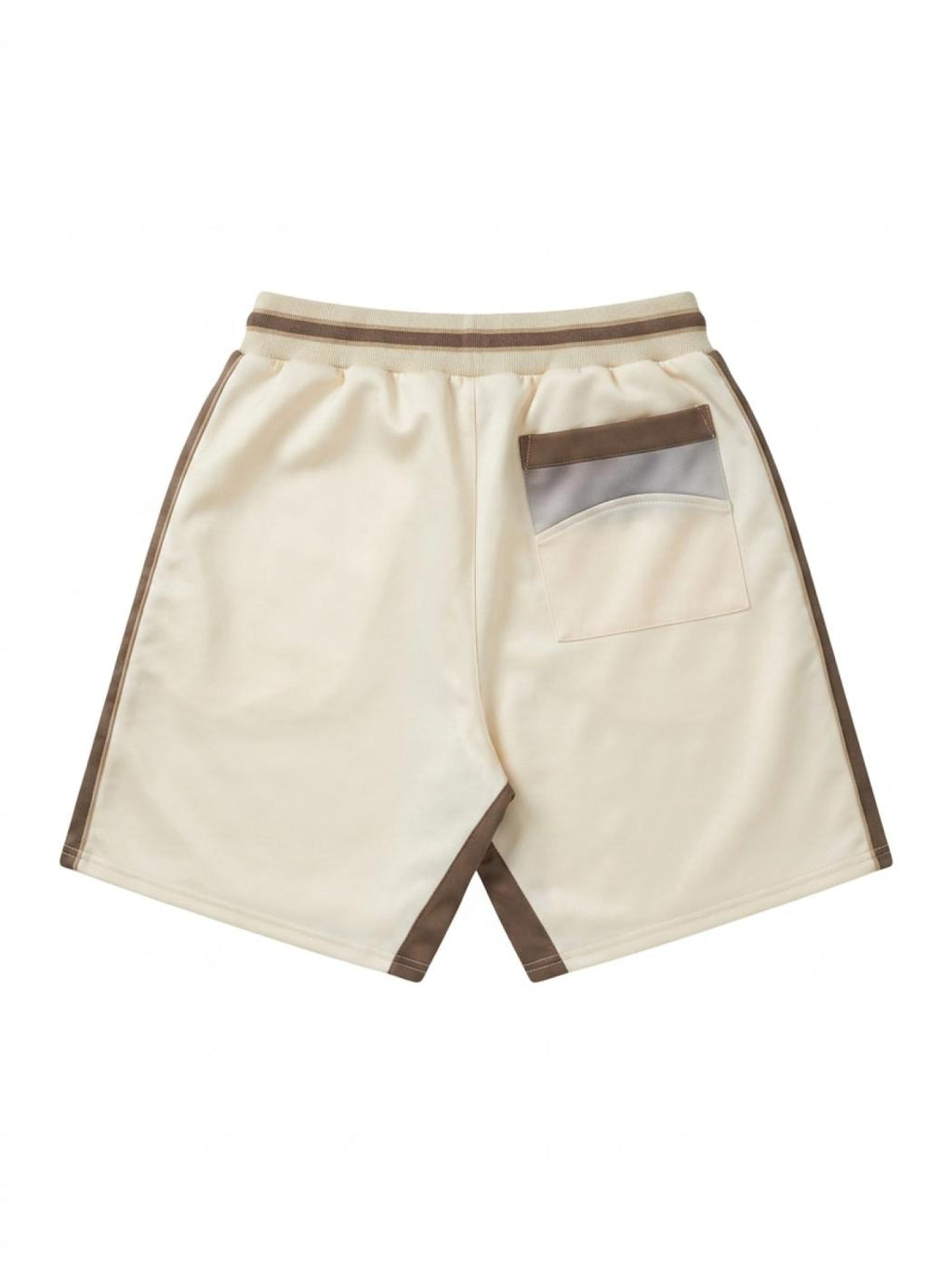 Rhude Satin Souvenir Shorts Ivory/Brown