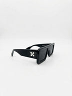 Off-White | Tropez Rectangular-Frame Sunglasses | Black/White (OMRI013S21PLA0011001)