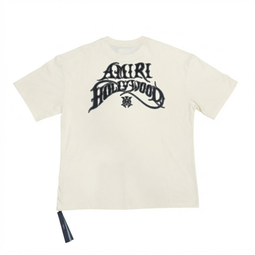 Amiri Hollywood Lightweight Jersey Skate Tee Cream