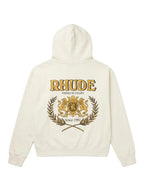 Rhude Cresta Cigar cotton hoodie Cream