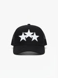 Amiri | Three Star Trucker Hat | Black