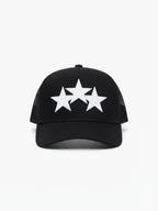 Amiri | Three Star Trucker Hat | Black