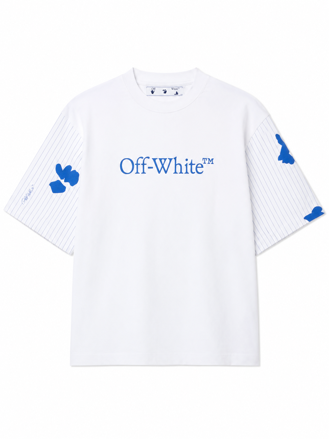 Off-White Bookish Stripes Skate White/True Blue