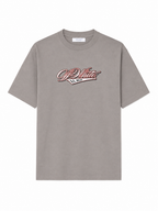 Off-White Men's X AC Milan Graphic Print Cotton Grey