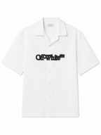 Off-White Spray Arrow Bowling Shirt in WHITE