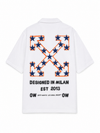 Off-White Star Arrow Popl Bowling Shirt White/Multicolor XXL