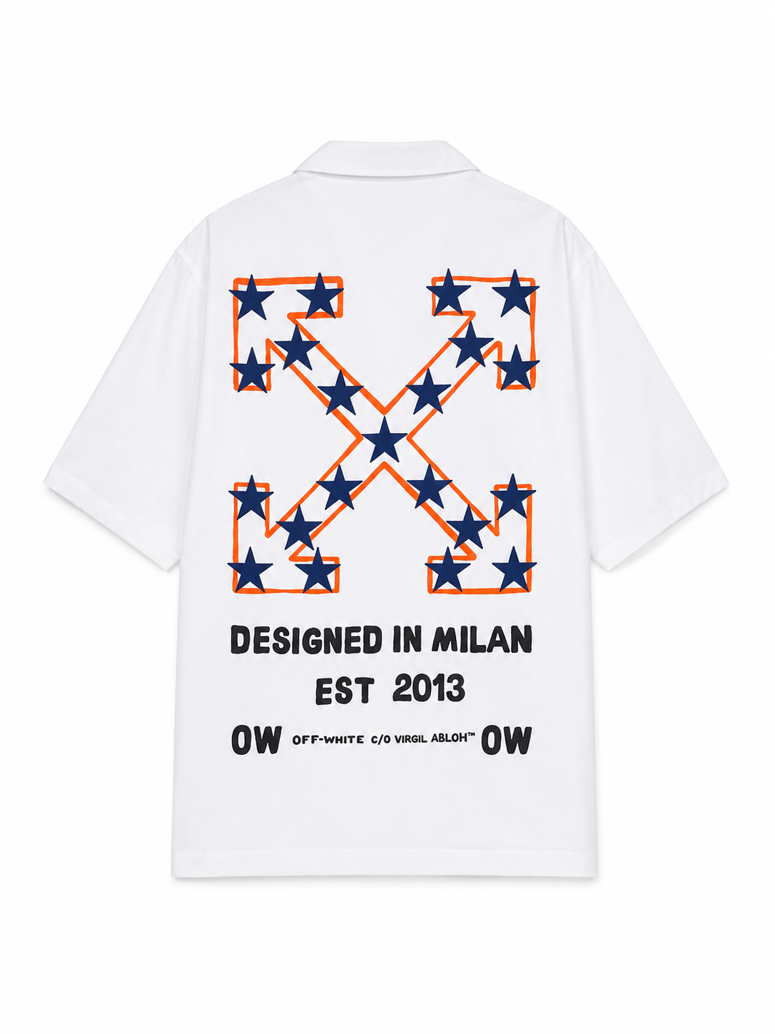 Off-White Star Arrow Popl Bowling Shirt White