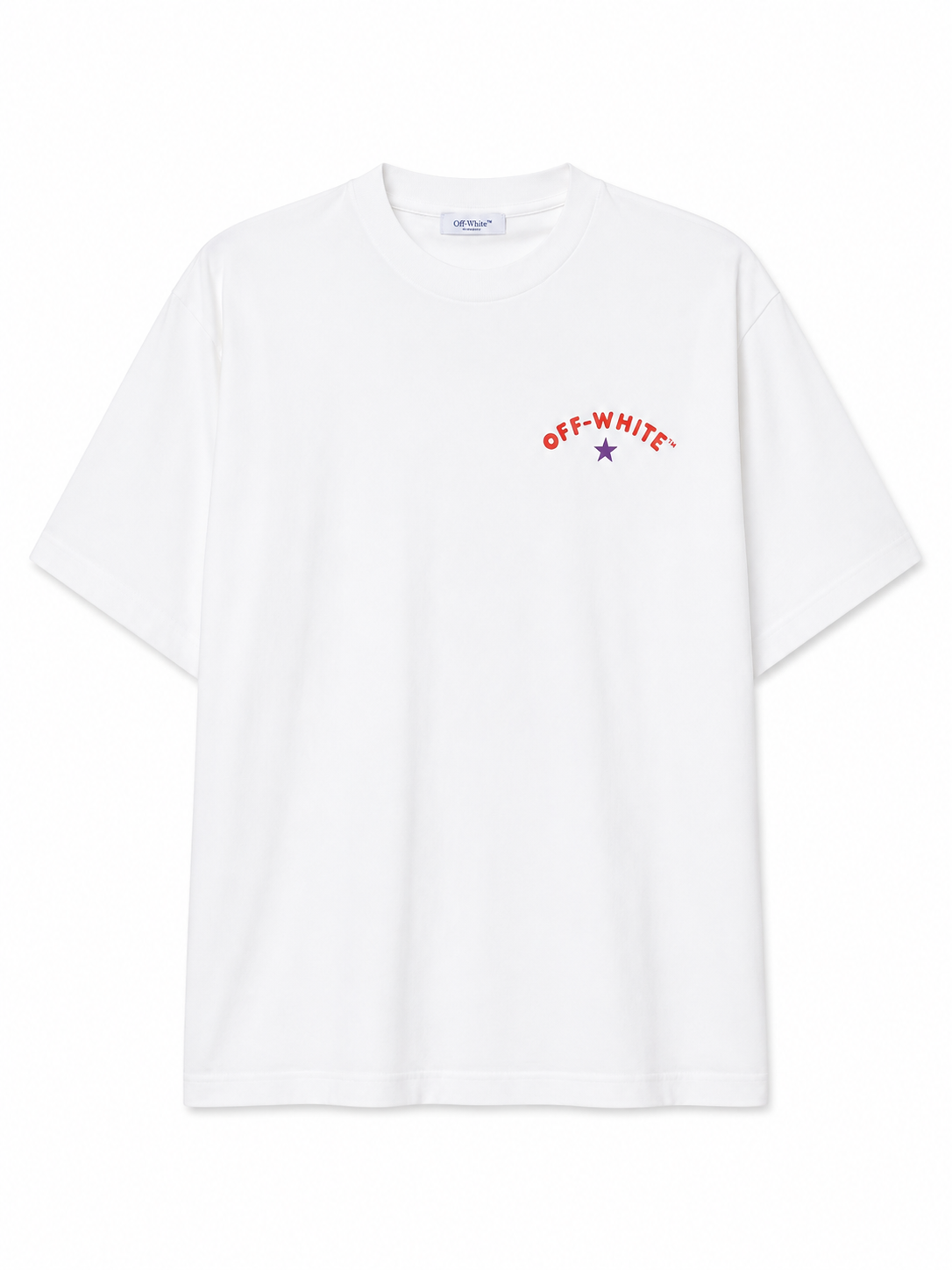 Off-White Arrow Emb Skate S/S Tee Angora White
