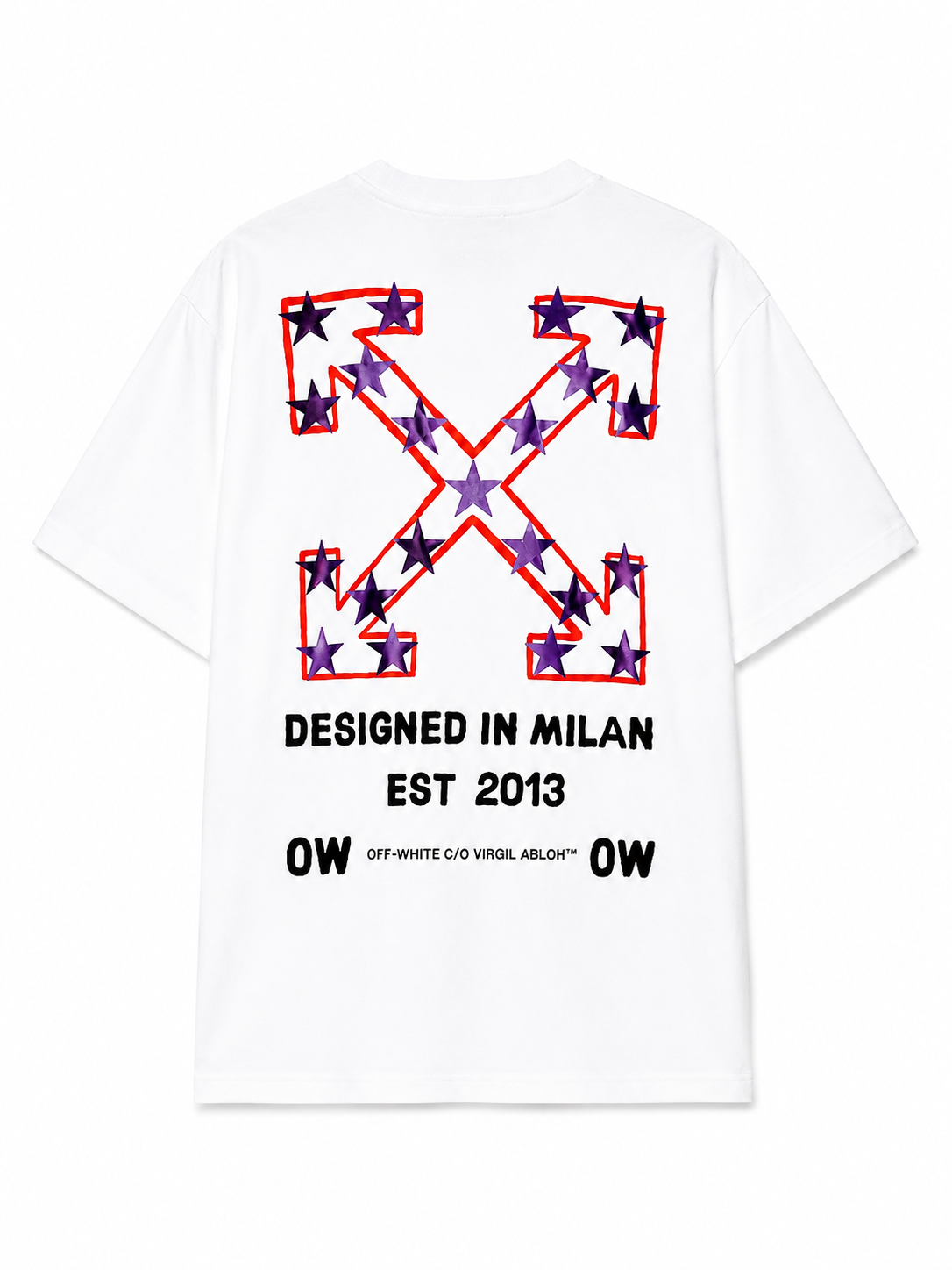 Off-White Arrow Emb Skate S/S Tee Angora White