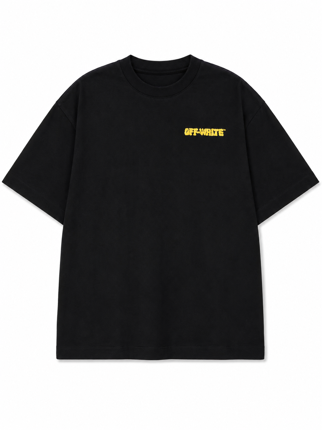 Off-White Puffy Logo Skate Tee Black/Citrus