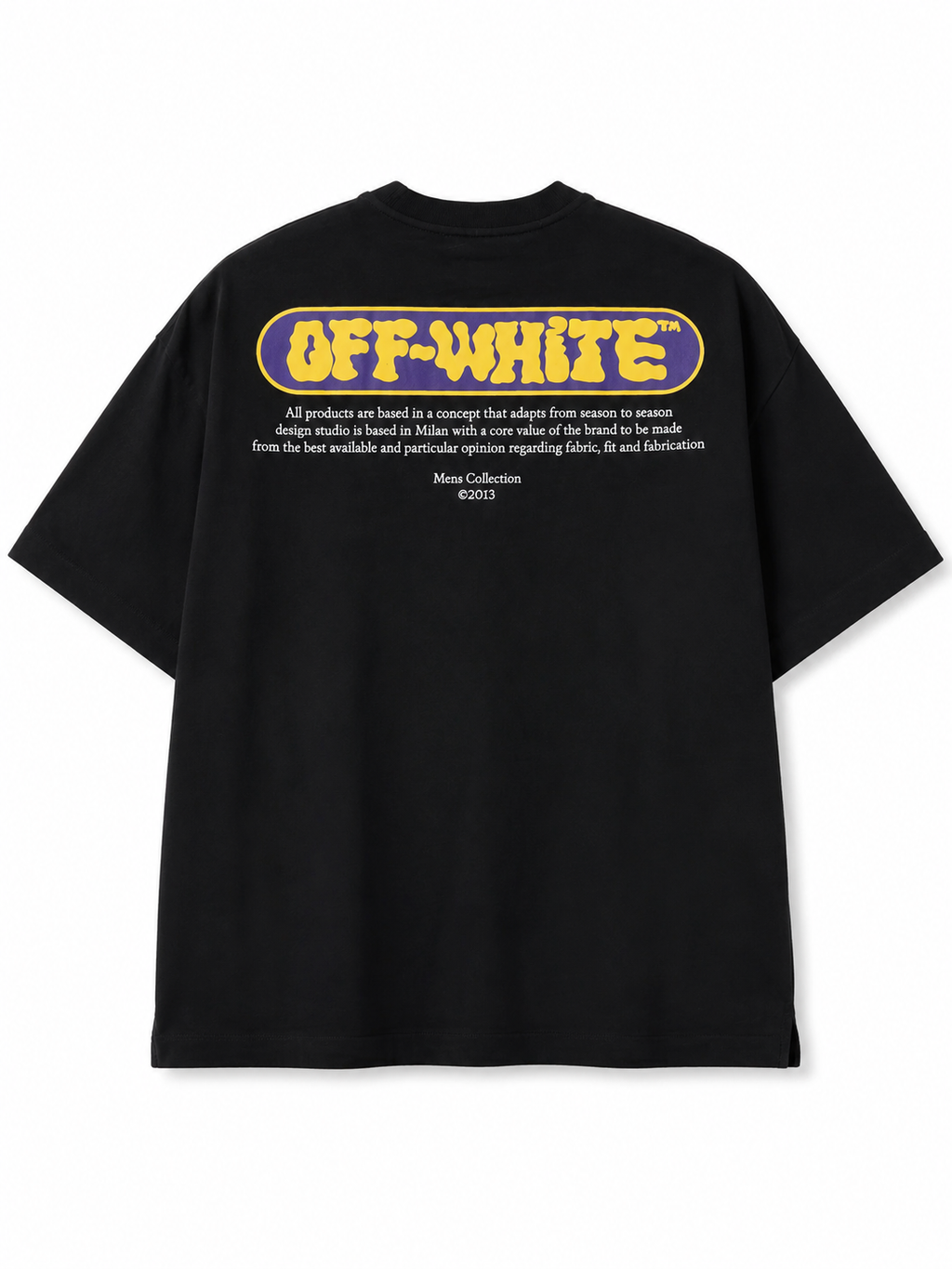Off-White Puffy Logo Skate Tee Black/Citrus