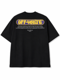 Off-White Puffy Logo Skate Tee Black/Citrus