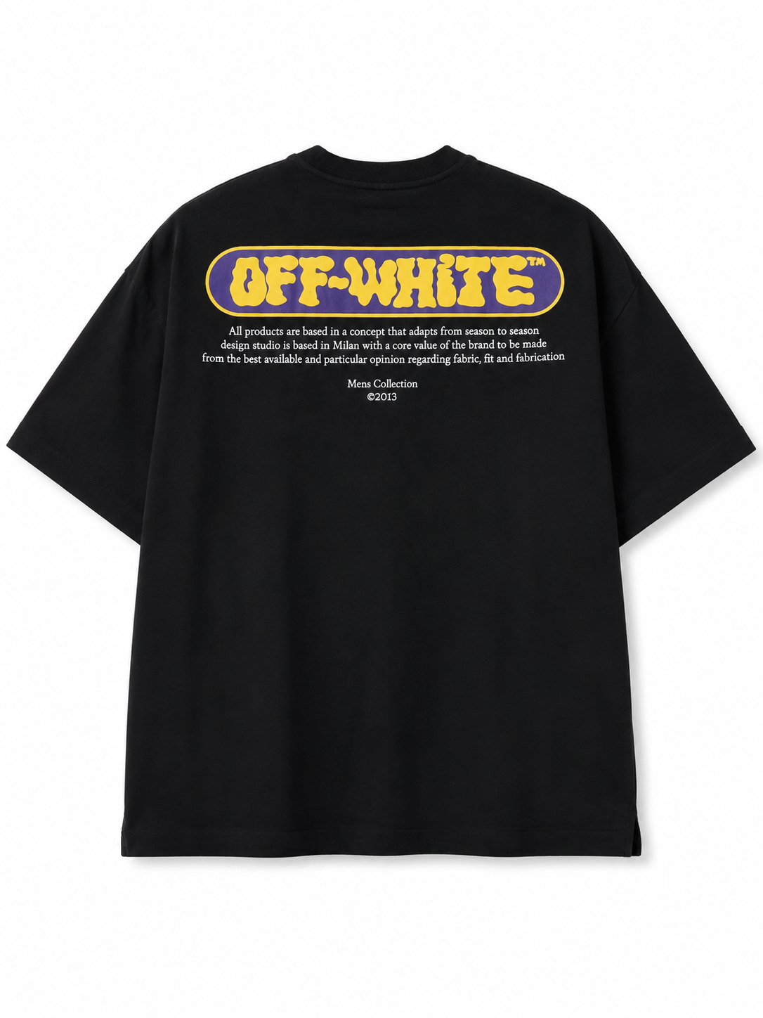 Off-White Puffy Logo Skate Tee Black/Citrus