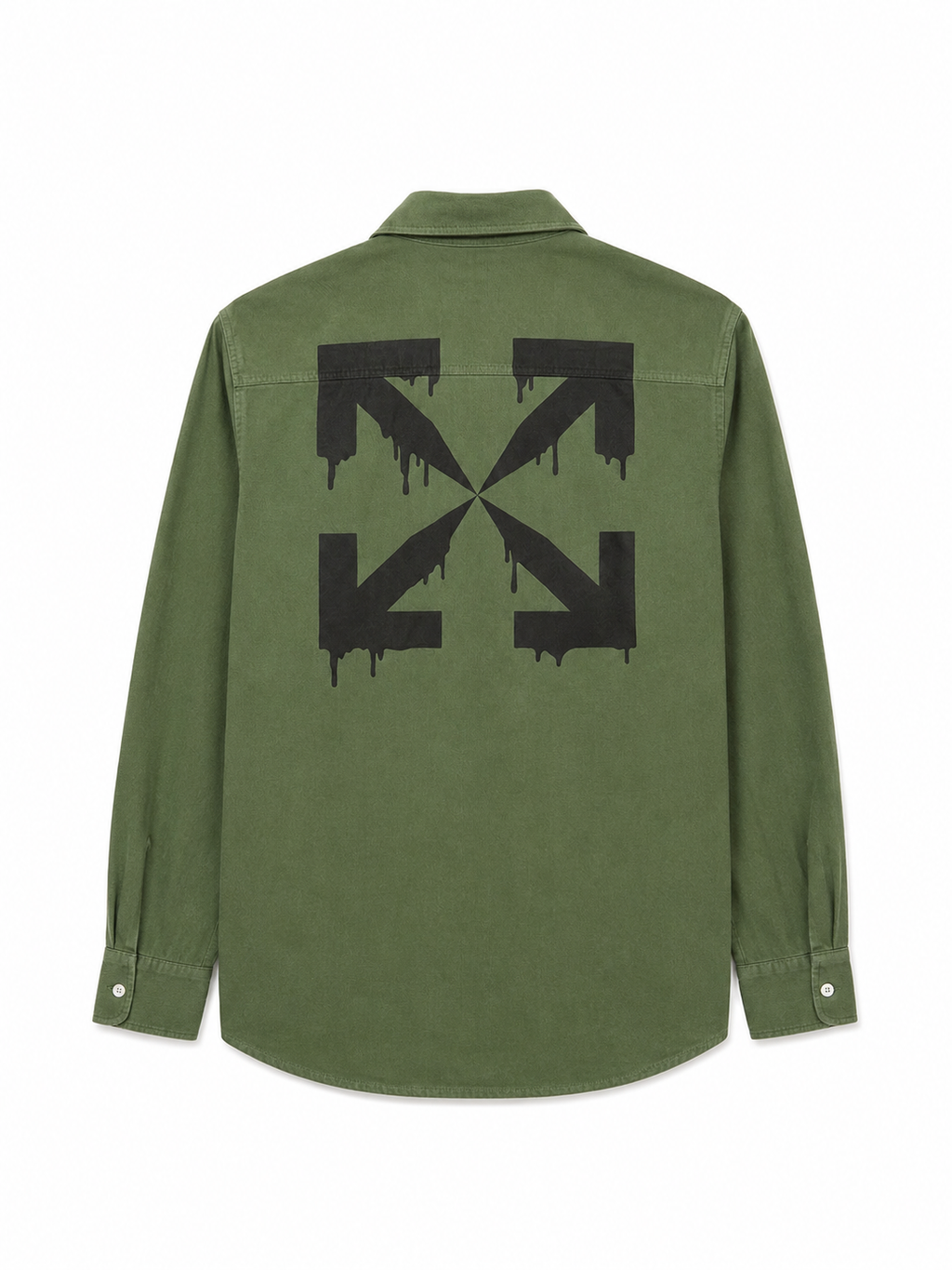 Off White BK_Arrow Shirt Green Black